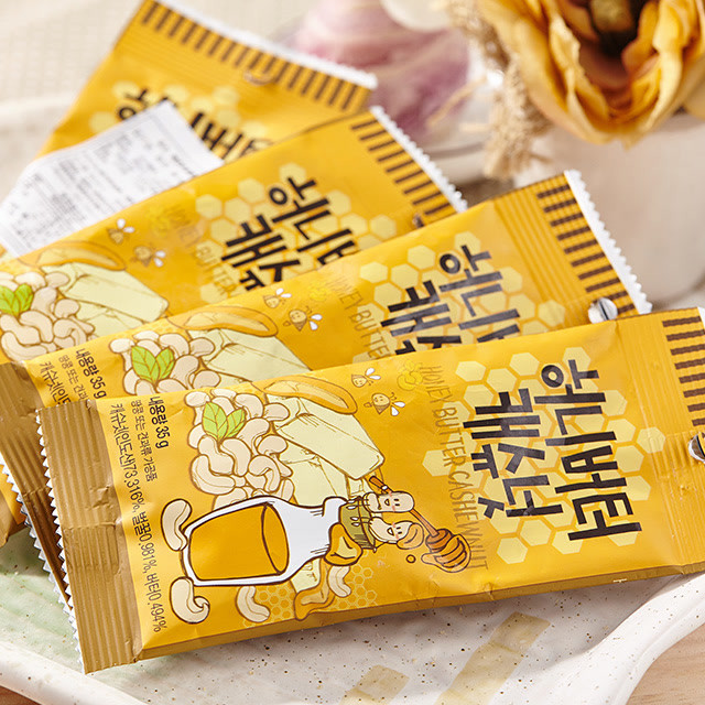韩国进口gilim蜂蜜黄油腰果35g*3