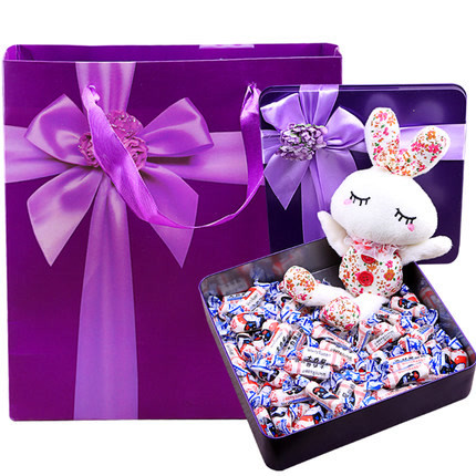 大白兔奶糖礼盒装糖果400克铁盒装（约75颗左右）