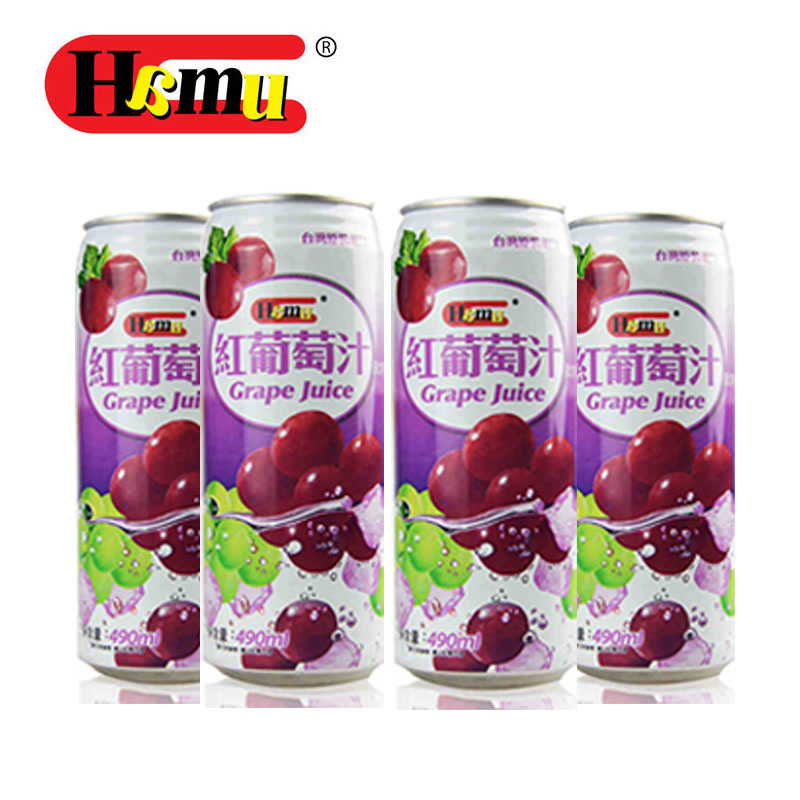 台湾地区进口 Hamu红葡萄汁饮料490ml*4罐