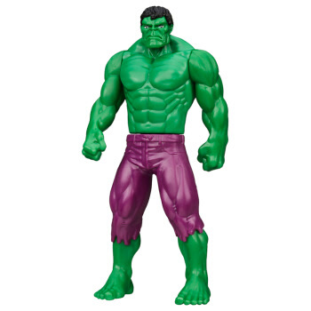 孩之宝（Hasbro）漫威 复仇者联盟 6英寸公仔 玩具 绿巨人浩克(绿紫)B1813