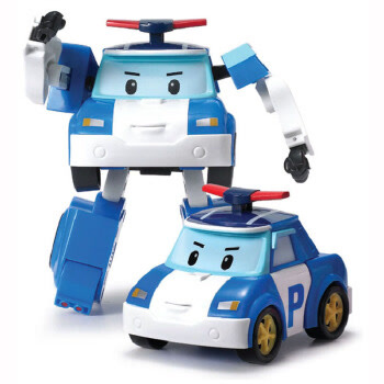 银辉玩具变形警车珀利POLI动漫周边人偶汽车警车机器人-珀利变形机器人(可变形)SLVC83171STD