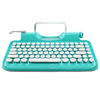 巴洛克天使（HELLBOY）MX520 打字机机械键盘 蒂芙蓝 打字机白轴