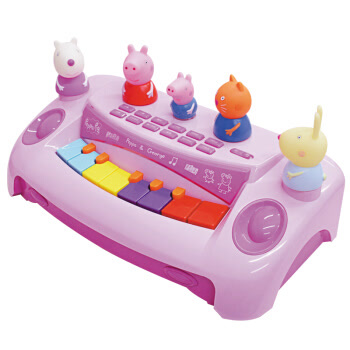 贝芬乐 buddyfun 小猪佩奇欢乐电子琴 儿童音乐早教启蒙乐器 益智玩具男孩女孩礼物 JXT99012