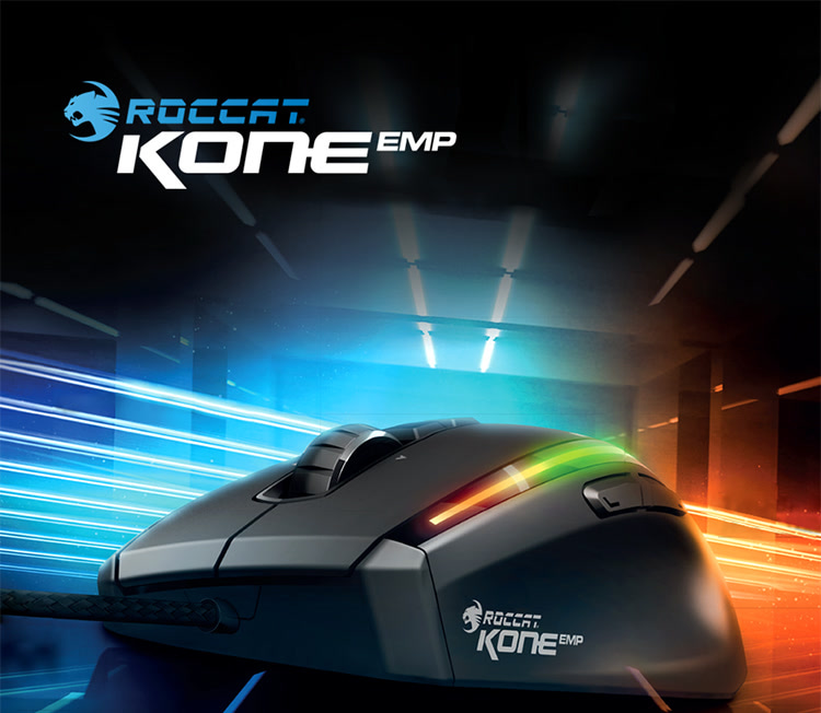 冰豹(roccat) 魔幻豹劲能版 kone emp 有线电竞游戏鼠标 绝地求生鼠标