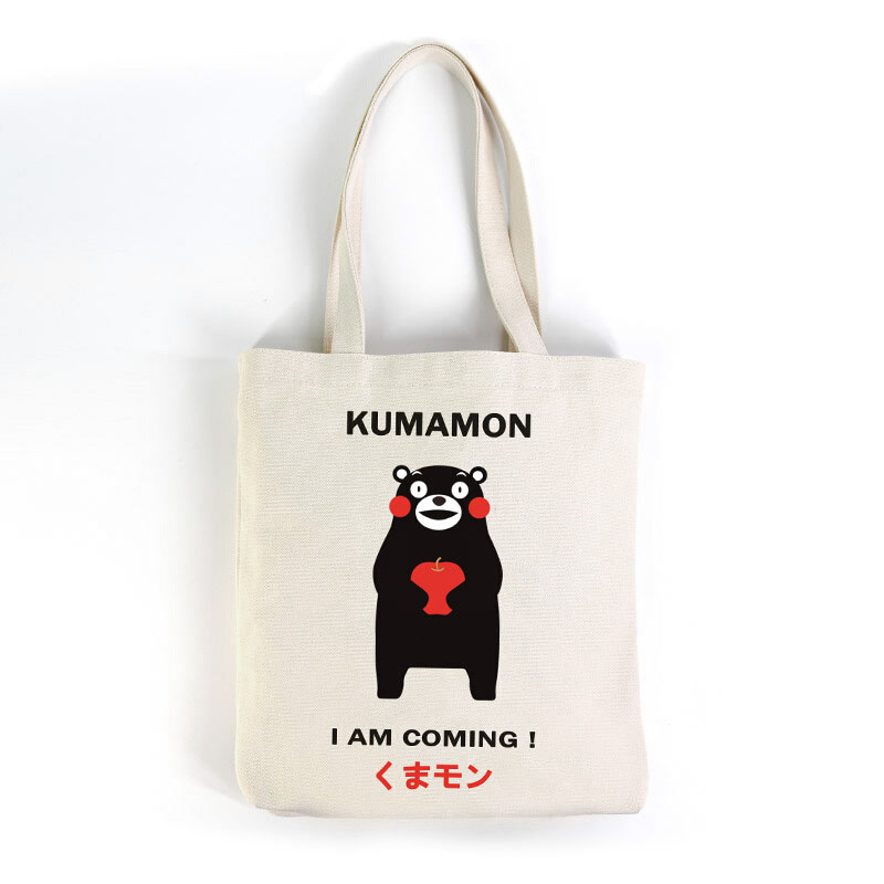 【官方授权】酷MA萌kumamon熊本熊购物袋卡通 手拎包帆布袋