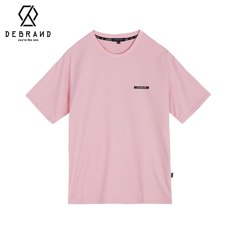 《中国新说唱》 DEBRANDX 联名款粉色休闲短袖T恤