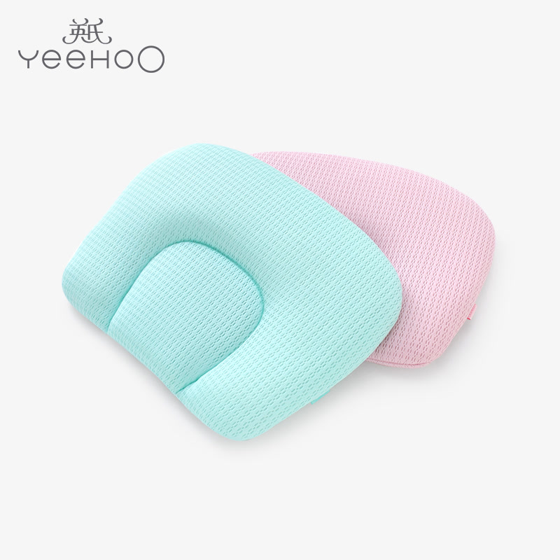 《超能幼稚园》合作品牌YEEHOO/英氏粉天丝定型透气枕