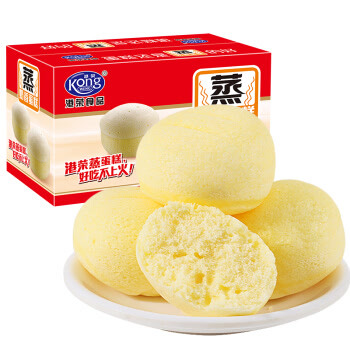 港荣蒸蛋糕 奶香味900g/箱 饼干蛋糕 营养早餐食品 手撕面包口袋吐司 休闲零食小吃