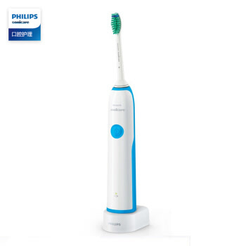飞利浦(PHILIPS) 电动牙刷 成人声波震动(自带刷头*1) 清新洁净 蓝色 HX3216/13