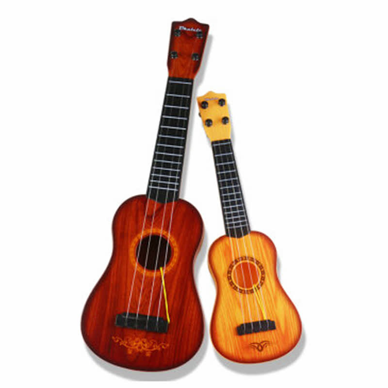 【付邮即享】儿童吉他玩具弹奏仿真迷你琴尤克里里木纹乐器琴礼物