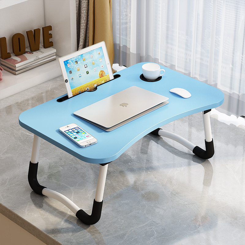 米凯士 电脑桌 简易折叠 懒人居家宿舍防滑书桌 卧室笔记本坐地桌